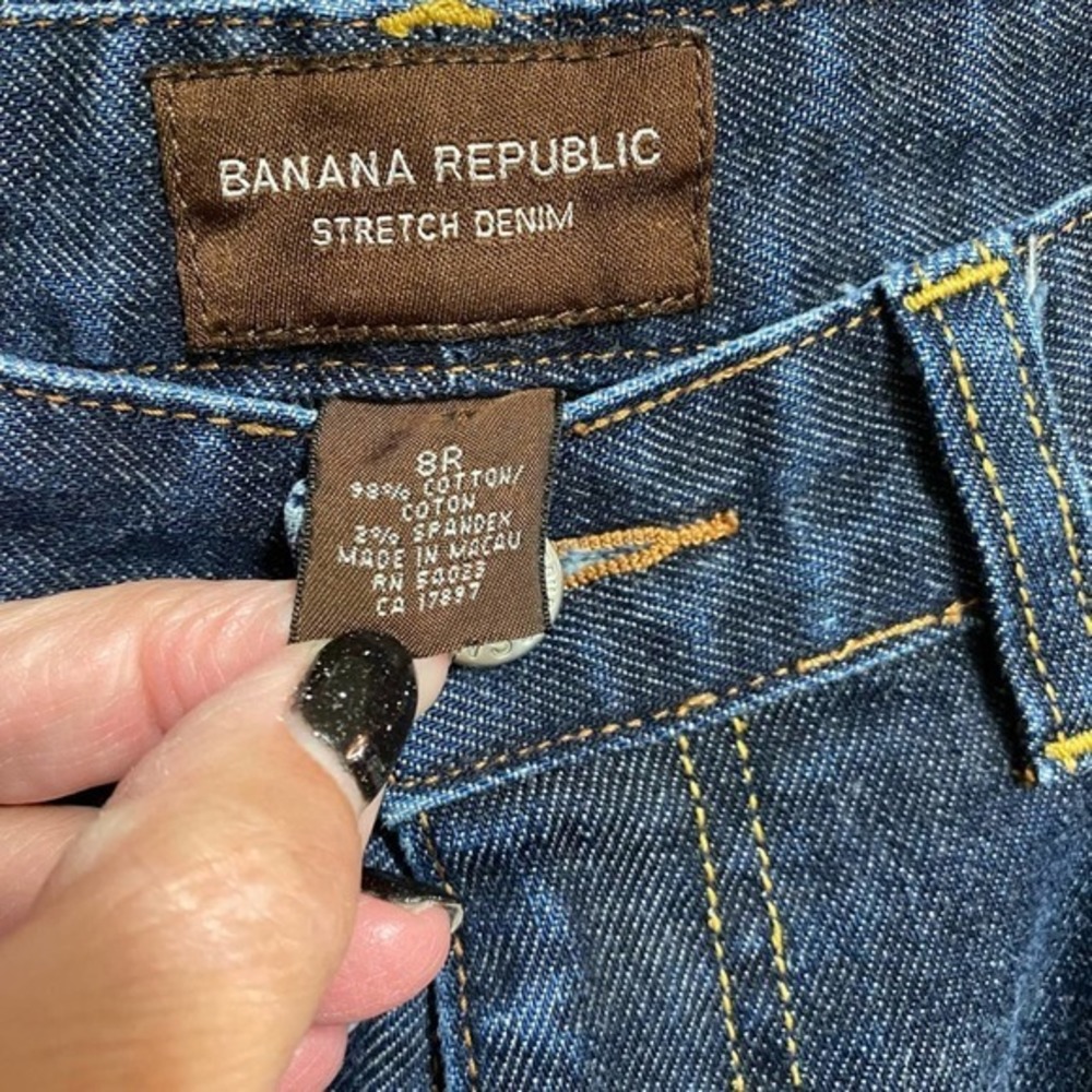 Banana Republic Stretch Denim Jeans, Size 8R - Picture 4 of 5